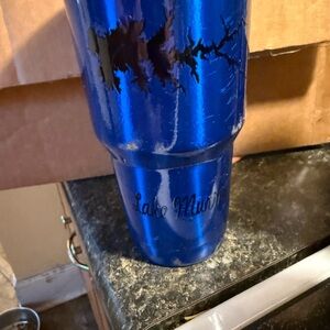Lake Munro Blue Stainless Travel Tumbler